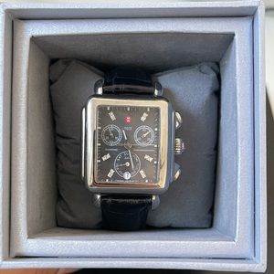 Deco Stainless Steel Mother of Pearl Diamond Watch